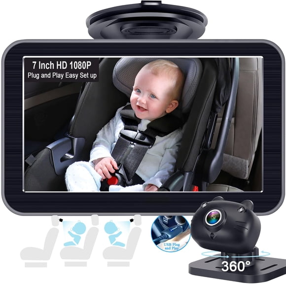Cámara de coche DoHonest V9 de 7 pulgadas HD 1080P orientada hacia atrás
