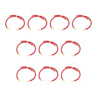 Bothyi - Pulsera De Cordón Trenzado De Nailon De 10 Piezas, Hallazgos, Pulsera De Cuerda De Moda, Áureo Rojo