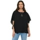 thumbnail image 1 of Blusa Mujer Capas con Joya Print Negro Corona, 1 of 5