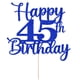 thumbnail image 2 of Decoración para tartas Kaoenla Happy 45th Birthday 45 años, azul, 2 of 8