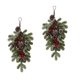 thumbnail image 3 of 2xArtificial Christmas Teardrop Swag Colgante De Pared Garland Swag Decoración Para El Hogar, 3 of 4