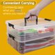 thumbnail image 5 of Caja de almacenamiento TERGOO 35x26x19 cm negra de 2 capas, 5 of 6
