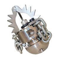 Ioensy - Conector Giratorio De Boquilla De Alcantarillado, Boquilla De Chorro De Alcantarillado De Acero, Diseño De Cadena De 3 8 40 L Mín.