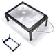 thumbnail image 2 of Lupa de lectura rectangular de página completa A4 con 12 luces LED, aumento de 2,5x para libros, joyas y personas mayores., 2 of 5
