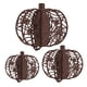 thumbnail image 4 of 3x Calabazas Decorativas Calabazas Decorativas Para Otoño Acción De Gracias Mesa Marrón, 4 of 5