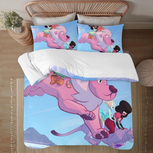 STEVEN UNIVERSE Soft 3D Printed Duvet Cover Bedding Set with Comforter Cover 3 Piece Set