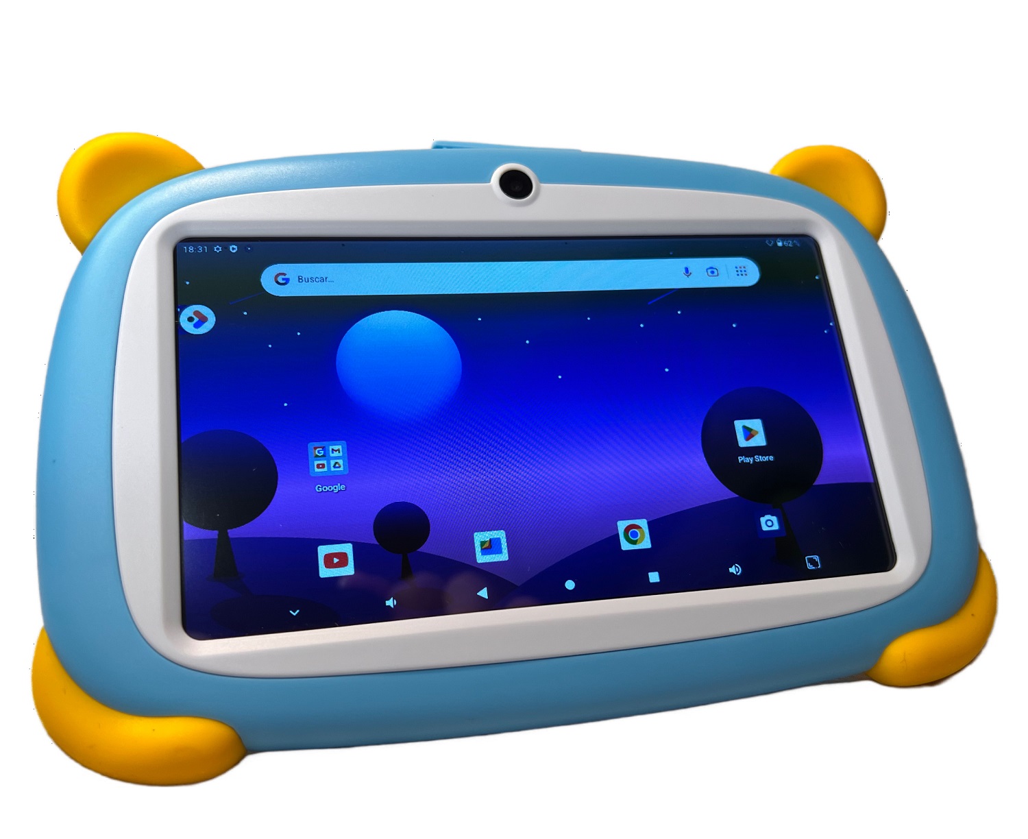 Monkeywatch - Tablet Infantil Android 13 Quad Core 1.5Ghz 2Gb Ram 32 Rom 3000Mah 7 Pulgadas 2 Cámaras