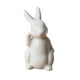 thumbnail image 2 of Estatuilla De Conejo De Cerámica Moderna, Estatua De Pascua, Estantería Para El Hogar, Manualidades Decorativas, Regalo, 4,9x9,5 Cm, 2 of 5