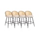 thumbnail image 1 of Pack 4 Sillas de Bar Giratoria de Ratan Marsella - Beige, 1 of 3