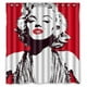 thumbnail image 1 of Cortina de ducha de Marilyn Monroe, juego de cortina de baño con ganchos, tamaño 66 x 72 pulgadas, 1 of 3
