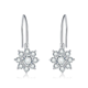 thumbnail image 1 of Aretes Colgantes de Moissanita para Mujer 1 Quilate Color D VVS1 Aretes de Plata Esterlina S925 Aretes Colgantes de Girasol para Mujer Regalo de Cumpleaños con Certificado, 1 of 7