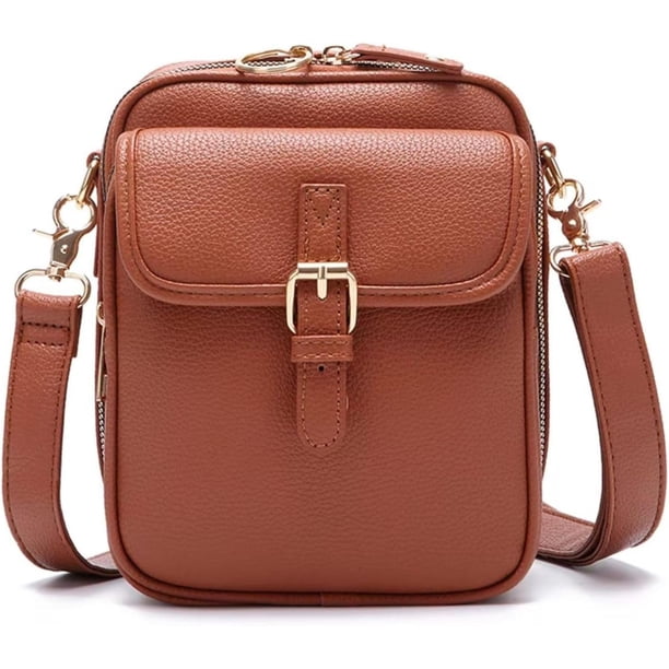 Bolso bandolera mujer antirrobo hombro ranuras tarjetas correa ajustable hombro