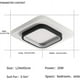 thumbnail image 2 of Lámpara de techo cuadrada de 22 W, LED, 3500 K, ideal para baño, salón, dormitorio, cocina y pasillo (blanco cálido), 2 of 5