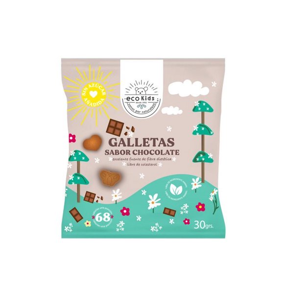 Galleta Mini Ecokids Chocolate, 30 g
