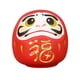 thumbnail image 4 of Daruma Doll Estatua Artesanal Decorativo Para Mesa Estantería Decoración Rojo, 4 of 5