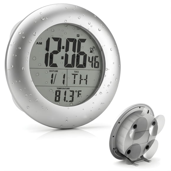 Reloj Para Regadera Ken tech Sonnet Resistente Al Agua Con Ventosas