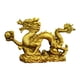 thumbnail image 3 of Estatua Adorno Dragón Fengshui Oro, 3 of 3