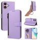 thumbnail image 1 of Funda con Billetera para [iPhone 16] con Bolsillo Zipper y Tarjetero Morado claro, 1 of 6