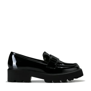 Mocasín Charol Plataforma Negro Casual Mujer Weide Qiu288
