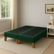 thumbnail image 2 of Base De Cama 2 Plazas Verde Botella En Lino, 2 of 2