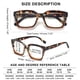 thumbnail image 2 of Gafas de lectura LOUOL HCB Oprah Style Square +3.0 Blue Light, 2 of 7
