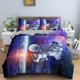 thumbnail image 1 of x344 Bed SheetsAstronaut Duvet Cover Set Spaceman Pattern Bedding Set For Boys Girl Microfiber Bedclothes Twin Size /Comforter Cover 3-Piece Bedding Set (1 Duvet Cover + 2 Pillow Shams) nj344, 1 of 5