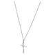 thumbnail image 3 of Collar Brilliance Cruz Colgante 18 in Plata 925 CZ, 3 of 3