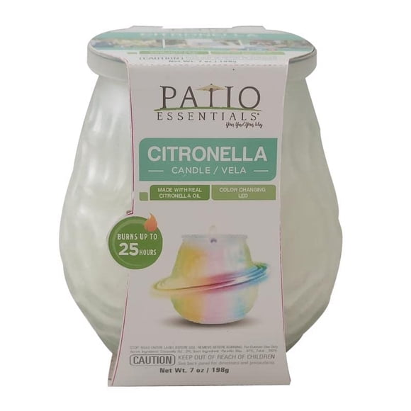 Vela de citronela con cambio de color SHANGHAI DAISY LLC, 198 g