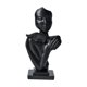 thumbnail image 2 of Escultura Abstracta De Resina Con Cara De Pareja Abrazándose Para Estantería De Chimenea, Color Negro, 2 of 5