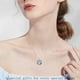 thumbnail image 3 of Collar HESHPAWS Tree of Life con Inicial A-Z Azul, 3 of 3