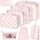 thumbnail image 1 of Set de 8 Organizadores para Maleta Hatisan de Nylon Rosa, 1 of 3