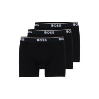 Pack De 3 Bóxers Para Hombre Boss Hugo En Negro, Talla Mediana
