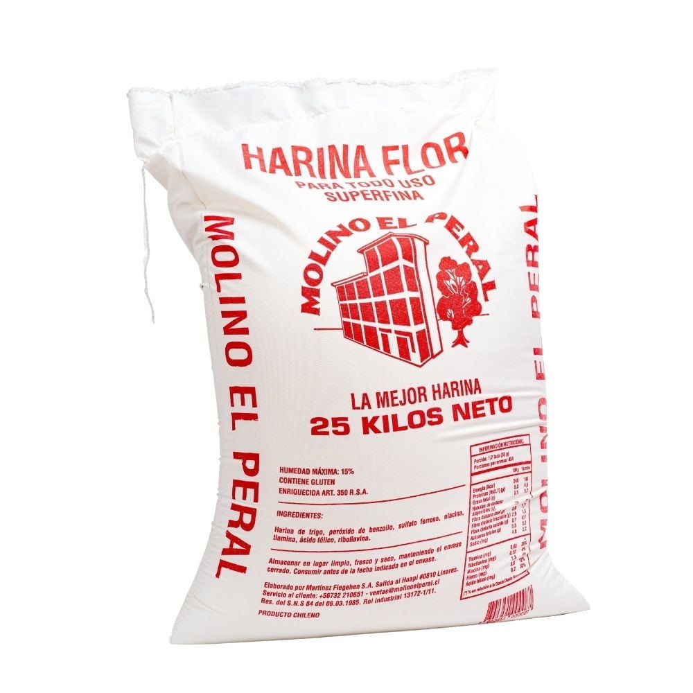 Harinas Blancas Todo Uso Bolsa 25 kg El Peral