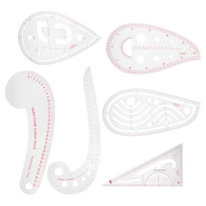 Regla Curva De Costura De 6 Piezas, Regla Métrica Francesa De Plástico, Regla De Diseño De Ropa De Clasificación