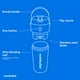 thumbnail image 3 of Licuadora portátil NutriBullet Flip NBPB50350LAV con taza, 3 of 3