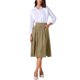 thumbnail image 2 of Faldas Midi para Mujer, Línea A, Cintura Alta, Larga, Casual, con Bolsillos 2025 XL Caqui, 2 of 6