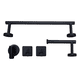 thumbnail image 1 of Set de Baño Inoxidable Negro 5 Piezas, 1 of 6