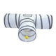 thumbnail image 4 of Tubo Plegable De Túnel Para Gatos De 3 Vías Con Pelota De Juego Para Gatos, Conejos, Cobayas, 4 of 5