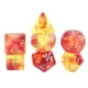 thumbnail image 1 of 7x Dados Poliédricos Juego De Fiesta Juego De Dados Para DND Juego De Mesa Estrella Rojo Amarillo, 1 of 5
