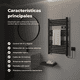 thumbnail image 5 of Calefactor Secador de Toallas Programable 500 w Mural 88x54 cm Viglio WIfi Negro, 5 of 7