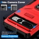 thumbnail image 5 of Funda Armada para Google Pixel 7 Pro con Tapa Deslizante y Soporte Magnético Giratorio Rojo, 5 of 5