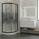thumbnail image 2 of Shower Door Curvo Mosaic Black 70x70x199 Cm (incluye Receptáculo), 2 of 8