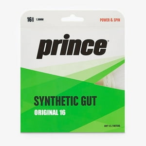 Cuerda De Tenis Prince Synthetic Gut Duraflex 16L/1.30Mm Bla
