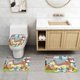 thumbnail image 2 of Pound Puppies Juego de 3 alfombras de baño de coral fleece: tapete de baño + alfombra de inodoro en forma de U + funda de tapa de inodoro en forma de O, 2 of 6
