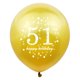 thumbnail image 2 of Globo SHUNTAI 30 cm 51.º Cumpleaños Oro y Negro, 2 of 7
