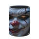 thumbnail image 3 of Payaso Pennywise-theme Cylinder Pen Holder Pencil Organizer with Flannel Lining PVC Leather Material Cardboard Base for study work 10*8CM, 3 of 6
