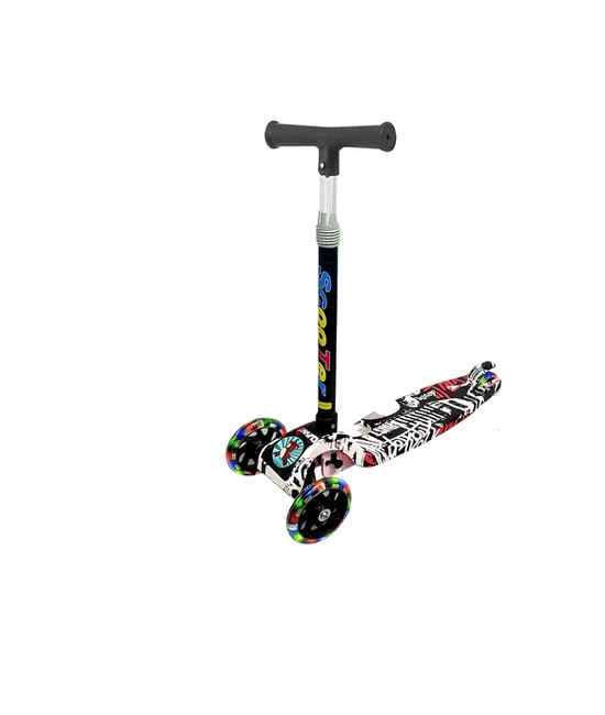 Genérico - Monopatin Scooter Ruedas Luz Led Multicolor