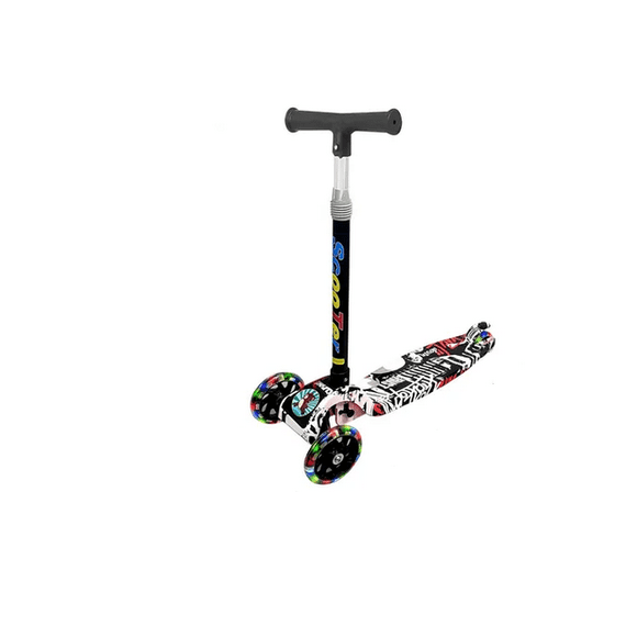 Monopatin scooter ruedas luz led multicolor