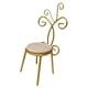 thumbnail image 1 of Silla En Miniatura Para Casa De Muñecas, Modelo De Mini Muebles 1/6 Para Accesorios De Escena DIY, Color Dorado, 1 of 3
