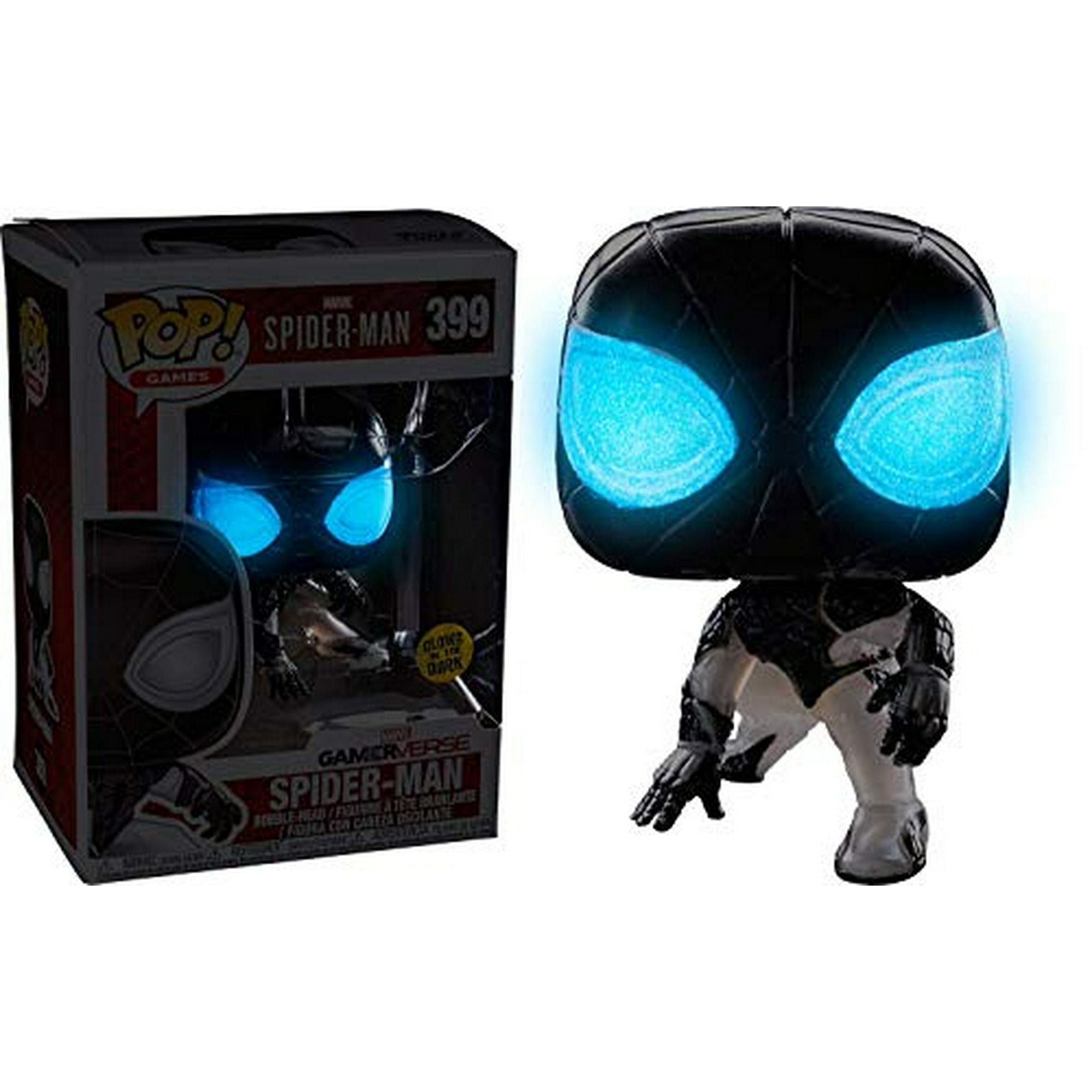 Funko Pop Games: Marvel Gameverse - Negative Spider-man Glow In The Dark Figura Coleccionable, Multicolor